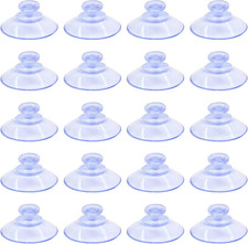 40pc Mini Clear Suction Cups 20mm 0.78" No Hooks Plastic Sucker Pads Glass Table