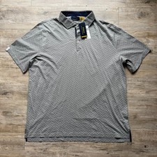 NWT Polo Ralph Lauren ALL OVER GOLF CLUB Performance Polo Shirt Men XL Gray 115