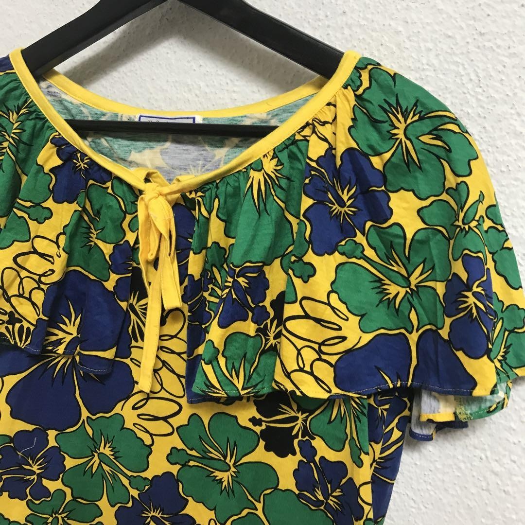 Autentica camicia Yves Saint Laurent vintage motivo floreale taglia M donna