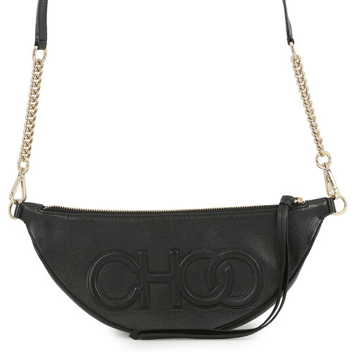 Mid-term financial settlement in progress. Jimmy Choo shoulder bag logo leather