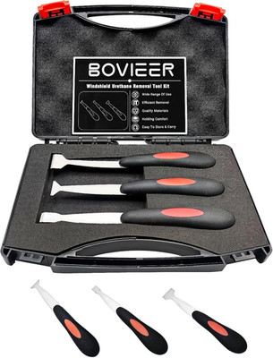 Windshield Urethane Scraper Tool Kit, Car Glass Bottom Glue Remover Tools, Winds