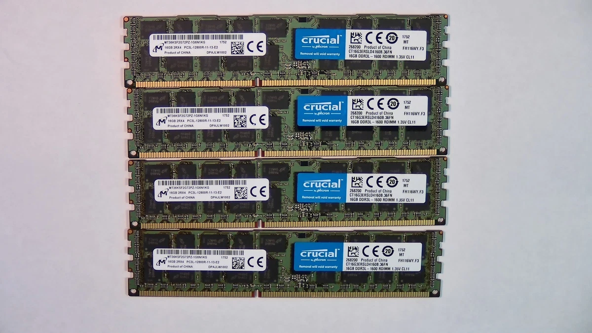 PC3-12800 (DDR3-1600) 16 GB ECC Network Server Memory (RAM) for