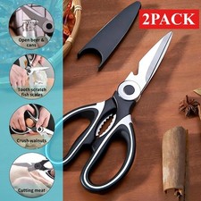 Stainless Steel Kitchen Shears Heavy Duty Scissors for Meat Fish Chicken Bones