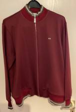 Damen- Sweatjacke von Escada, Gr. XL, bordeaux, Baumwollmischung, kaum getragen