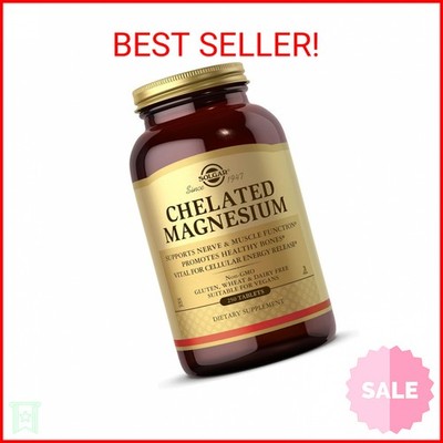 Solgar Chelated Magnesium, 250 Tablets - Supports Nerve & Muscle Function - Prom