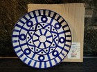 DANSK Arabesque 13” Pottery Serving Platter / Bowl Blue & White NIB NOS