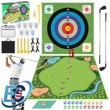 Set Battle Golf Chipping Game with Hitting Mat for Kids Adults Indoor Outdoor