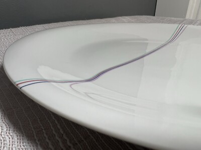 RARE Rörstrand Rainbow series 13  Platter designed by Bertil Vallien