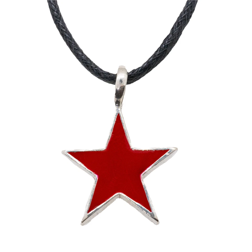 Pendentif Étoile En Argent 925 Et Émail Biker Communiste CHE GUEVARA Pentagramme - Photo 2/4