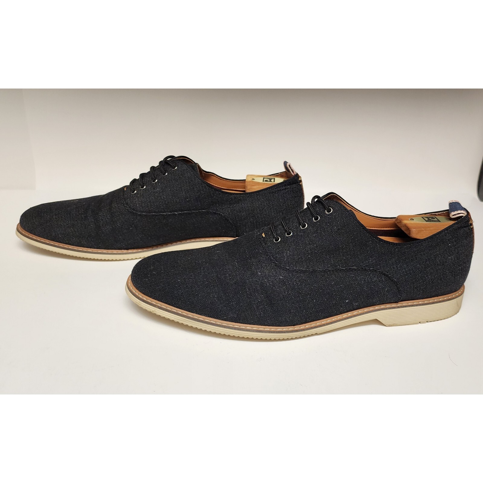 SAOLA Steve Madden scarpe stringate uomo Nevelle Derby Oxford testurizzate nere taglia 13