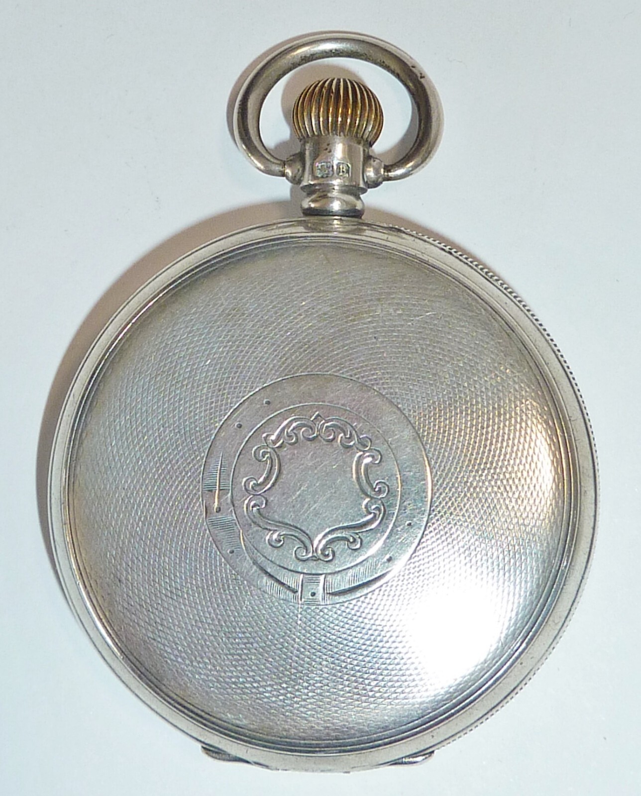 ANTIQUE STERLING SILVER case B'ham 1927 RAND hunter POCKET watch repair