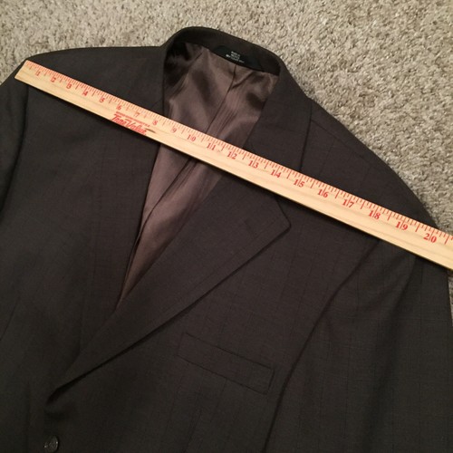 Haggar Blazer Herren Größe 44 braun kariert zwei Knöpfe Polyester Wollmischung - Bild 2 von 12