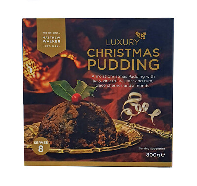 Matthew Walker Luxury Christmas Pudding, 800g, MHD 30-Apr-2025