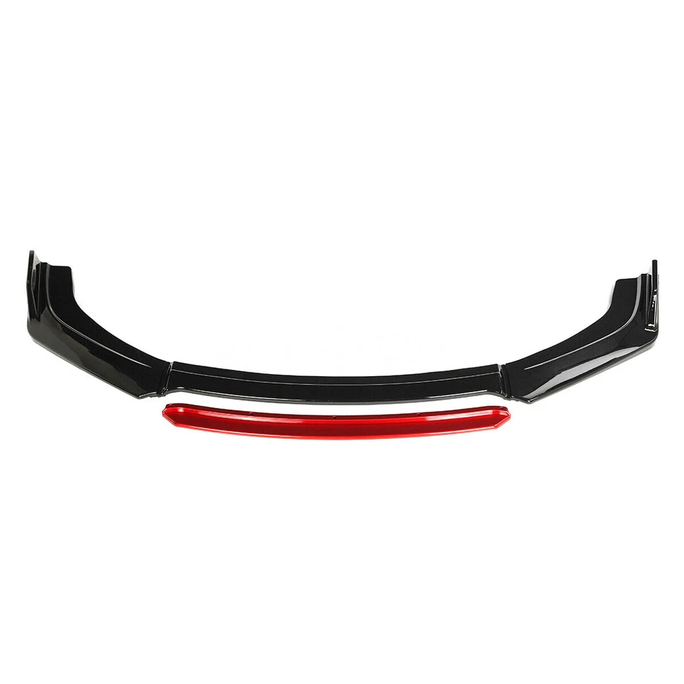 Divisores de alerón labial de parachoques delantero negro brillante para Hyundai Veloster 2013-2017 Foto 4 de 4