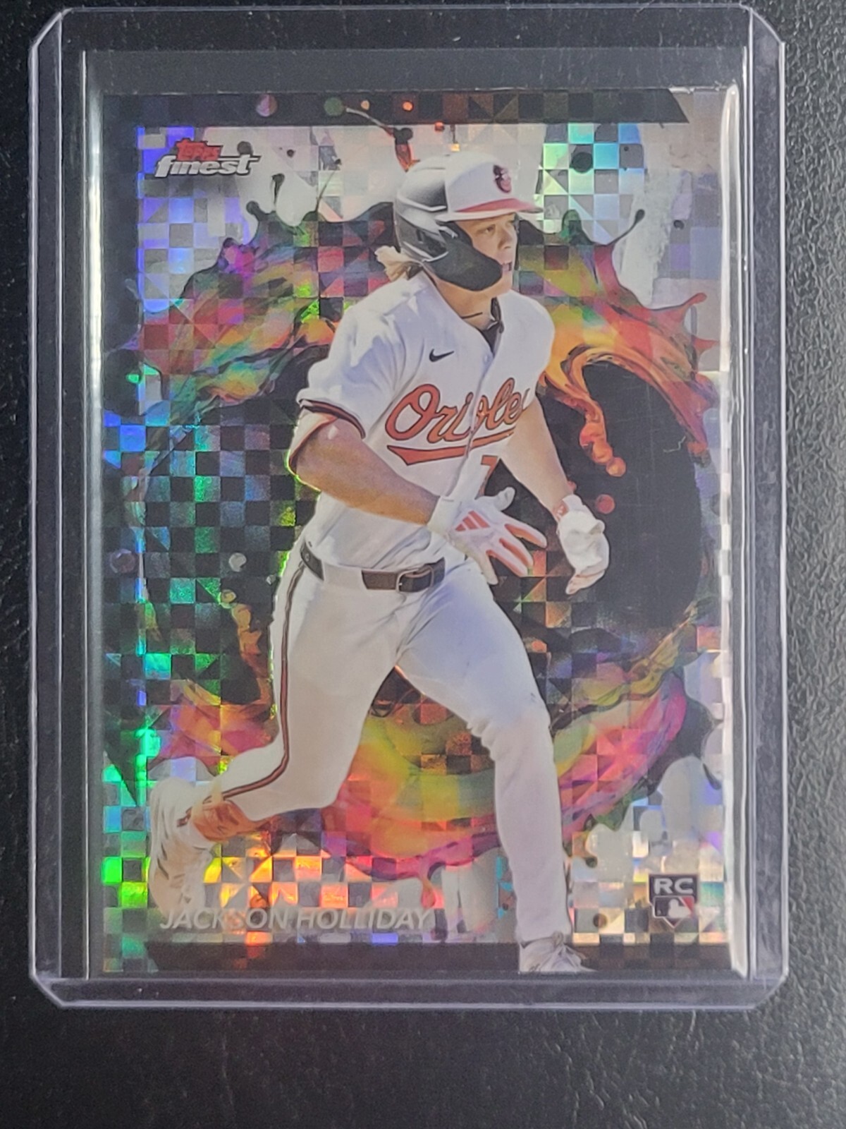 2024 Topps Finest #240 RARE Jackson Holliday Checkerboard Orioles Rookie