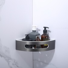 SUS ABS Bathroom Shampoo Holder Shower Caddy Shelve Storage Organizer Wall Mount