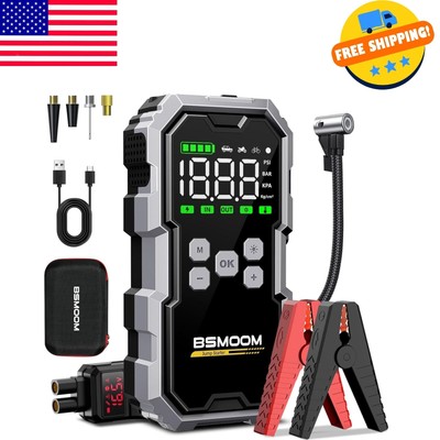 Jump Starter with Air Compressor, 7000A 26800mAh 150PSI Portable Car Battery Jum