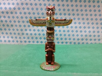 Totem Indianer Ureinwohner Amerikanische Old Wilde West - Elastolin 70 MM