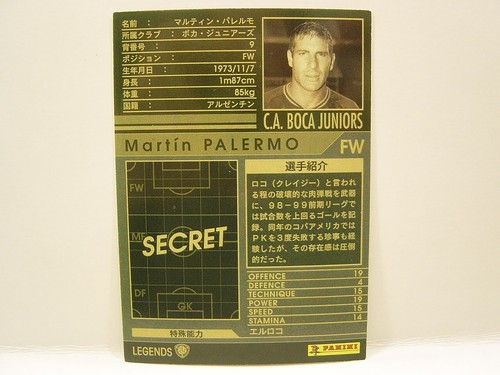 Panini WCCF 2006-07 LE Martín Palermo 1973 Argentina No.9 Boca Juniors Legends - Picture 4 of 6