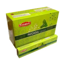 Tridev Patchouli Incense Sticks Hand Rolled Premium Scent Masala Agarbatti 180g