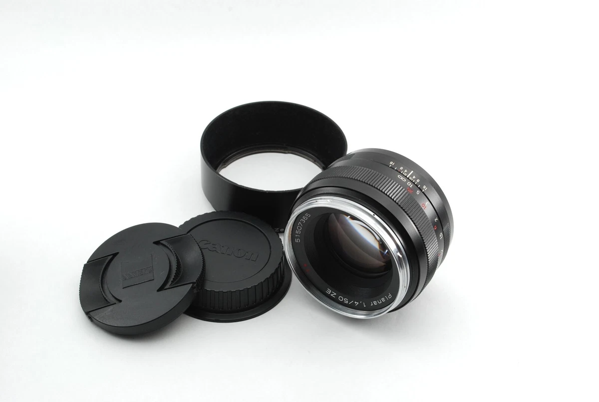 Carl Zeiss Planar T* 50mm F/1.4 ZE MF Lens For Canon JAPAN #S7 | eBay