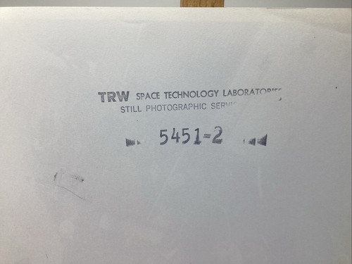 TRW NASA Spacecraft Mfg 8x10 foto registrata Ranger geometra anni 60 steampunk 04 - Foto 4 di 5