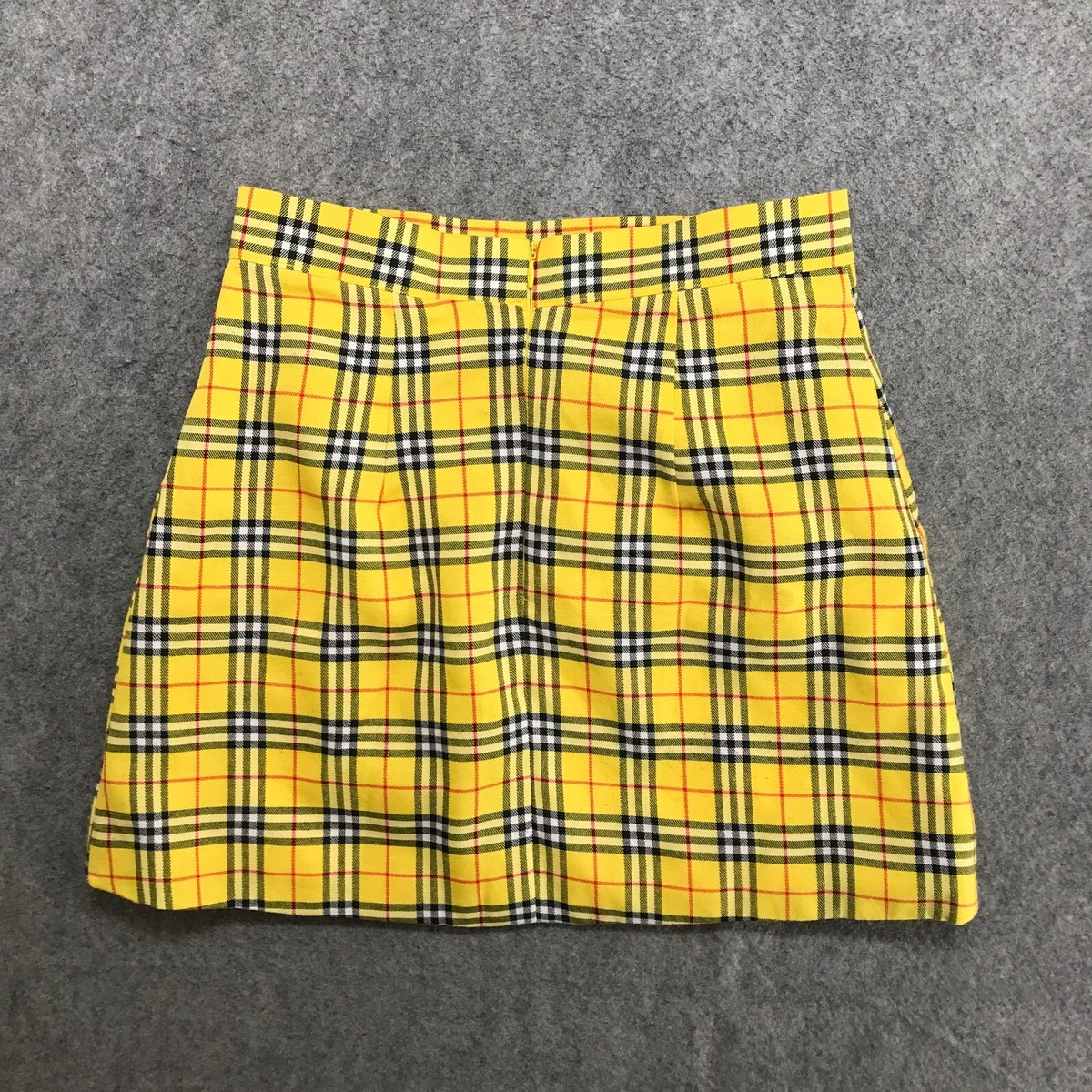 Junior Skirts Plaid A Line Skirt Yellow A2Y Women's Check Plaid