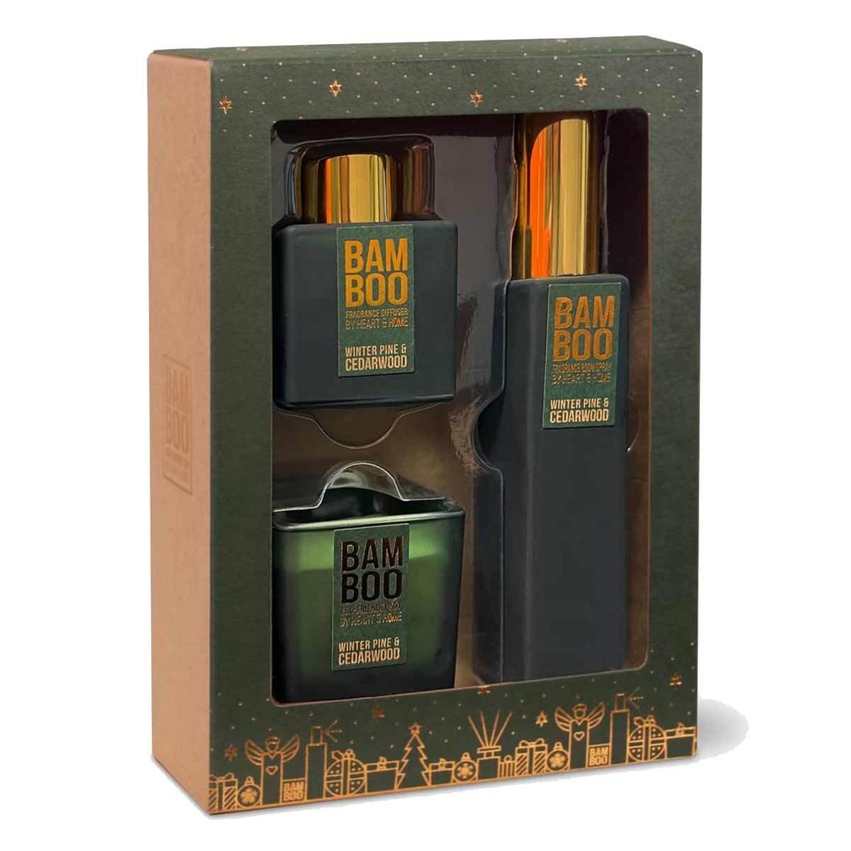 Coffret cadeau bougie et diffuseur anti-odeurs pour purifier l'air de la maison