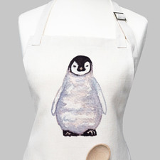 Waterolour Penguin Apron