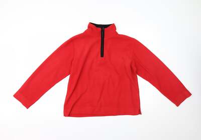Active Damen rot hochgeschlossen Polyestermischung Pullover Größe 16
