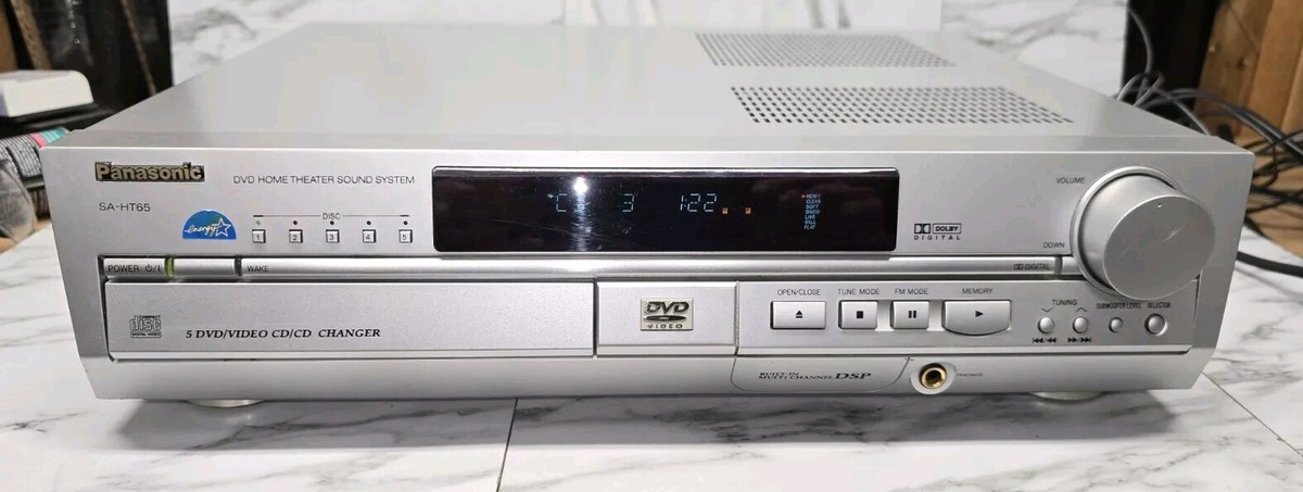 Vintage Panasonic SA-HT65 5 Disc Changer DVD Home Theater System