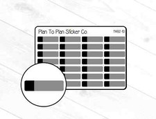 1482-10 Black Labels Planner Stickers.