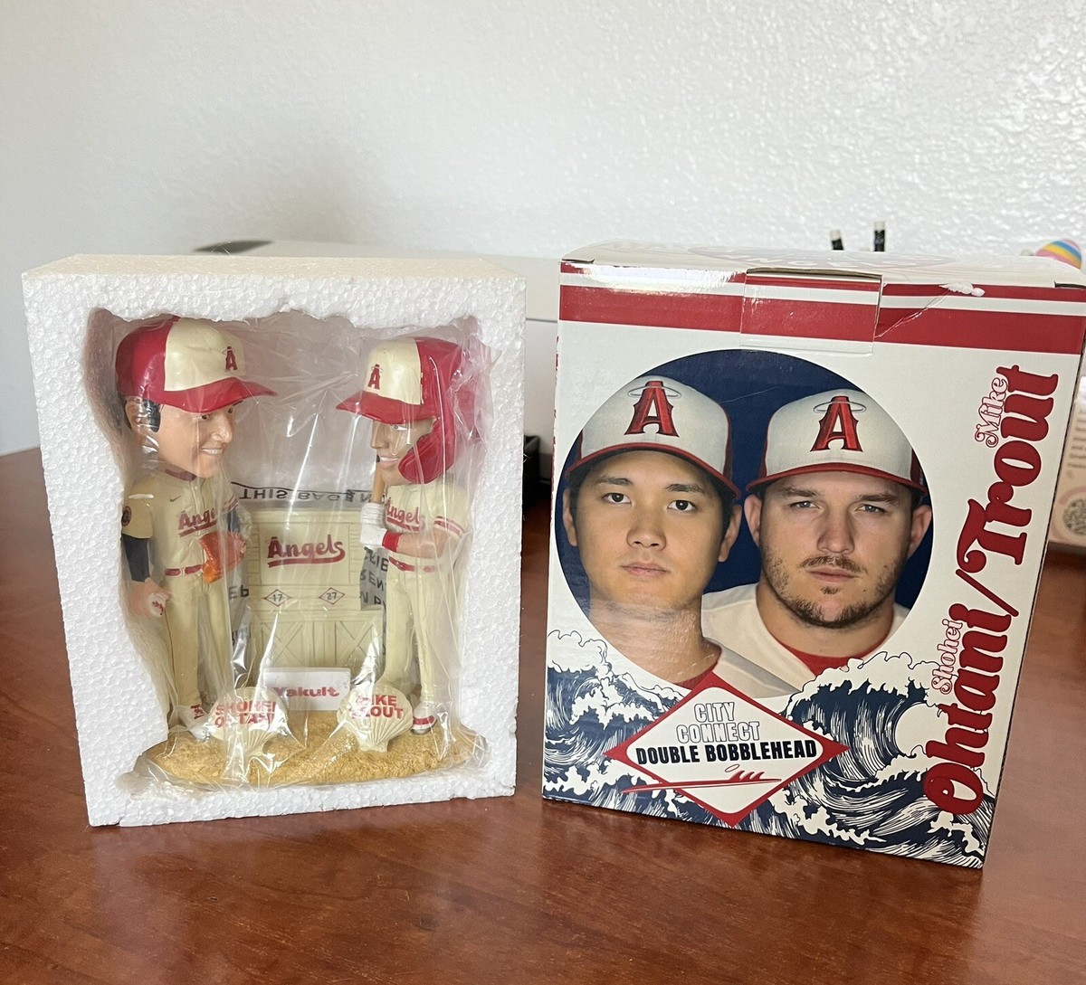 SHOHEI OHTANI & MIKE TROUT City Connect LA Angels Duel Bobblehead