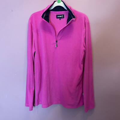 Pink Alpine Spirit Damen grüner Fleecepullover Oberteil Pulli Gr. S Small, warm
