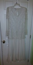 Beaded Drama Special Occasions White Dress Size 12 New With Tags