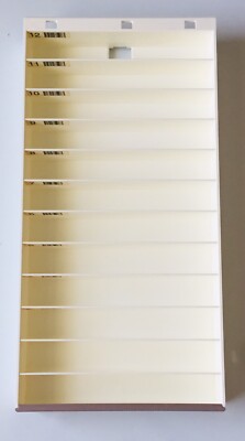 One TRAY CART DRAWER W/12 COMPARTMENT(16.5''X8.25''X1.6'')Off White PLASTIC