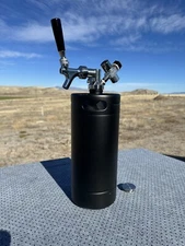 128oz 1 GallonPowder Coated Home brew Pressurized Beer Mini Keg  & Regulator NEW