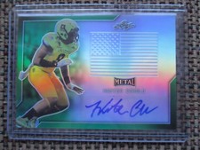 HUNTER ECHOLS USC 2017 Leaf Army All-American GREEN Flag Metal Auto #2/4