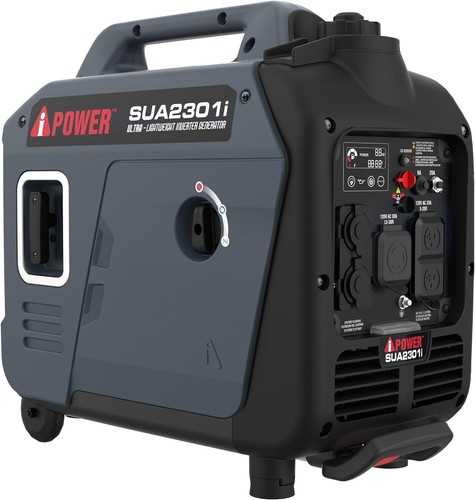 A-iPower 2,300-W Portable Inverter Generator, RV Ready, CO Sensor, Ultra-Light - Picture 2 of 11