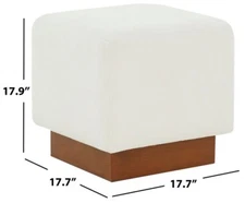 Safavieh NATALYA SQUARE OTTOMAN, Reduced Price 2172737963 SFV5128A
