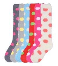 COUVER Women's Comfort Plush Soft Knee High Socks, Size 9-11, 6 Pairs