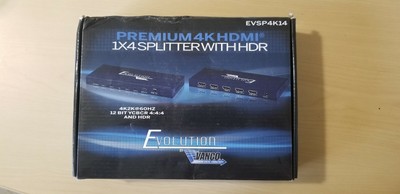 Vanco Evolution EVSP4K14 Premium 4K HDMI 1×4 Splitter (New)