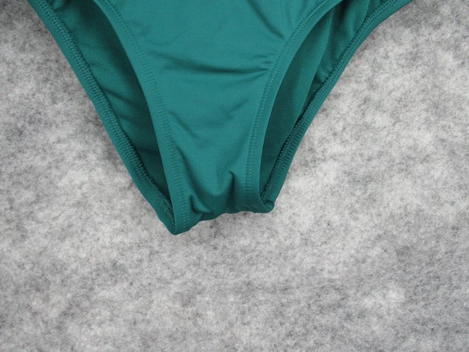 Shade & Shore Womens Swimwear Medium Bikini Tankini Bottoms Green Stretch Summer - Image 4 of 4