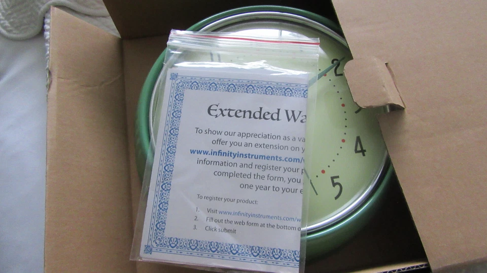 Infinity Instruments-9 1/2" Diameter Retro Green 10940 New in Box - Image 2 of 3