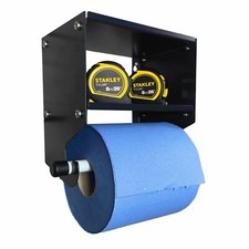 Blue Roll Holder & Shelf Storage Unit Cleaning Supplies Dispenser Workshop DIY