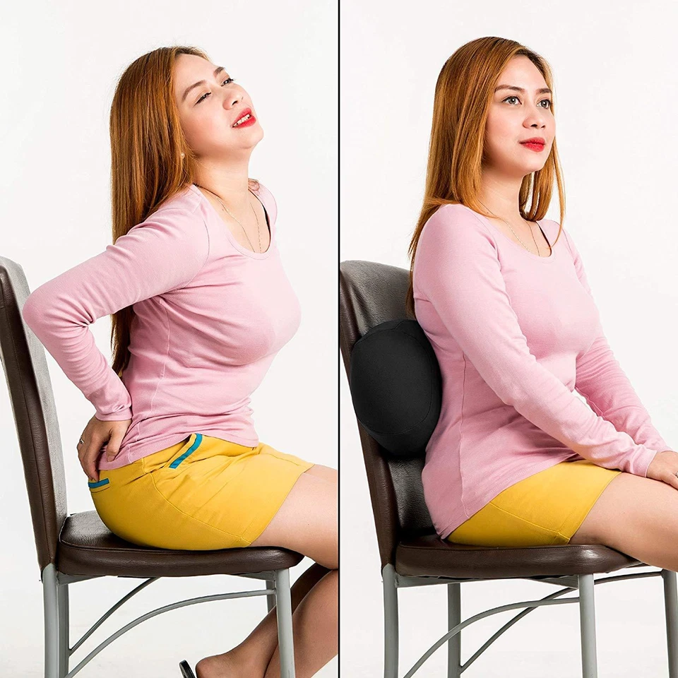 Almohada de tubo enrollable hipoalergénica micro Bead blanda post cirugía color liso Foto 3 de 4