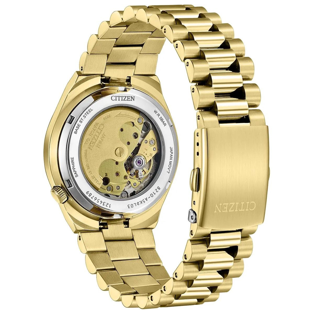 Citizen Tsuyosa Green Dial Gold Plated Automatic Men's Watch