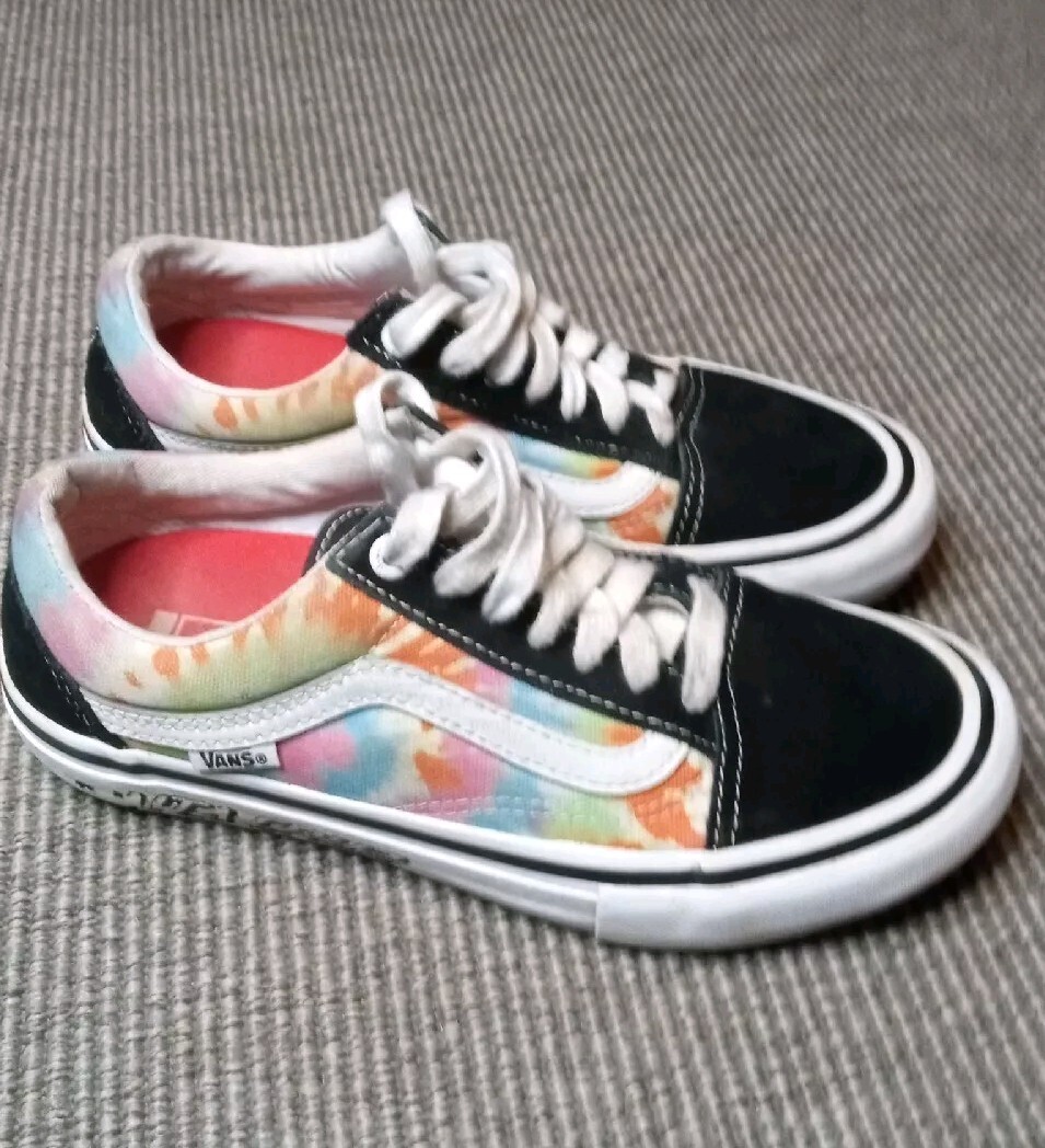 Vans x Santa Cruz Sk8 Low Pro Black Multicolor Skate Shoes Sneakers Mens 