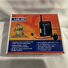 VocoPro UHF-BP1 Headset Microphone & Wireless Bodypack (FOUR SETS) Frequency Q-T