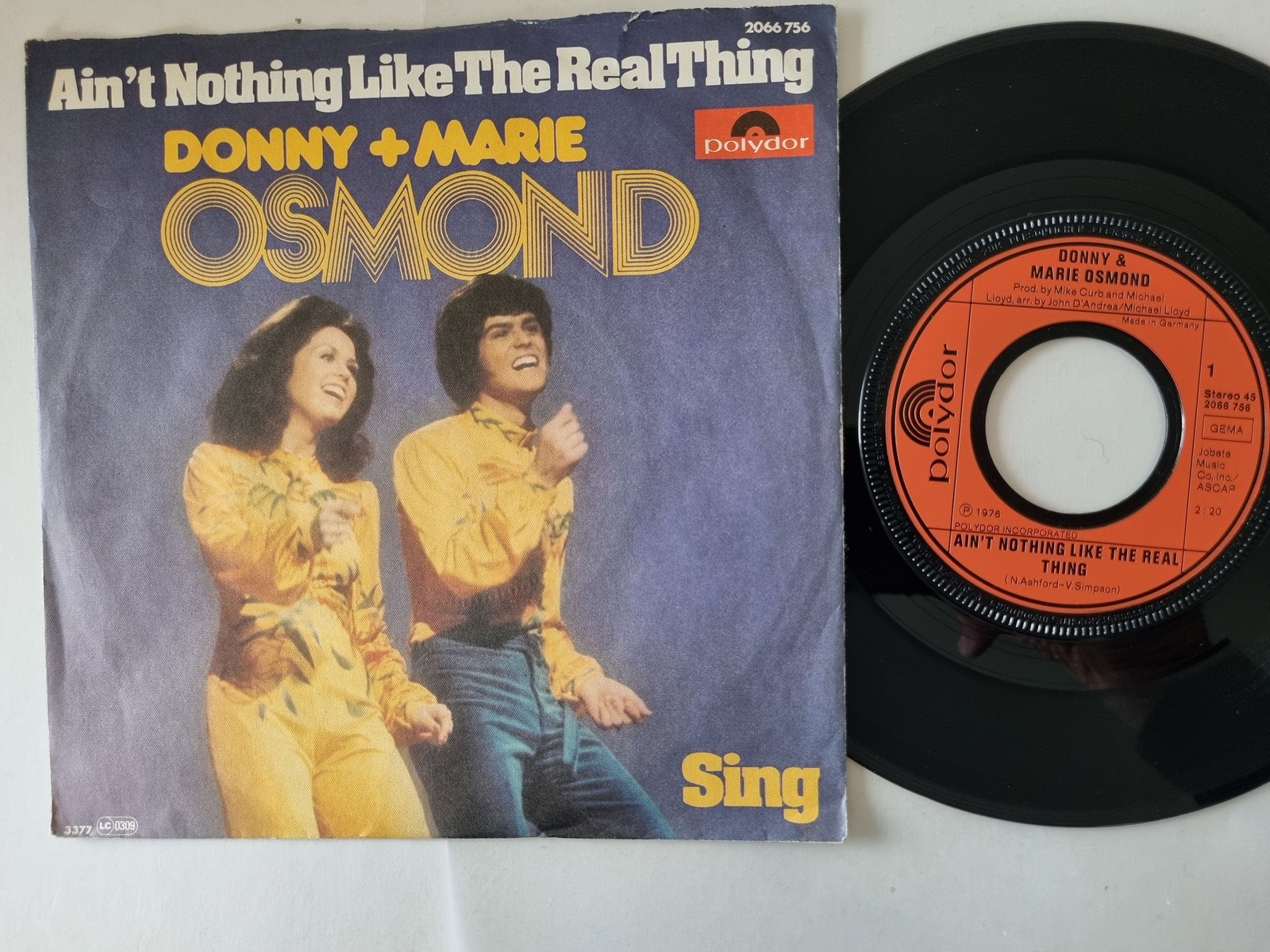Donny & Marie Osmond - Ain't nothing like the real thing 7'' Vinyl Germany